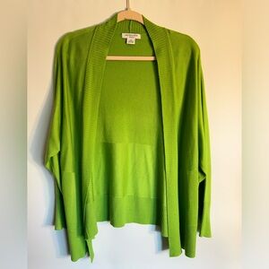 🤎Liz Claiborne Bright Green Cardigan